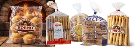 Bolsas aptas para la alimentación personalizables