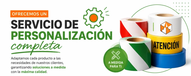 Servicio de personalización de las cintas de balizamiento